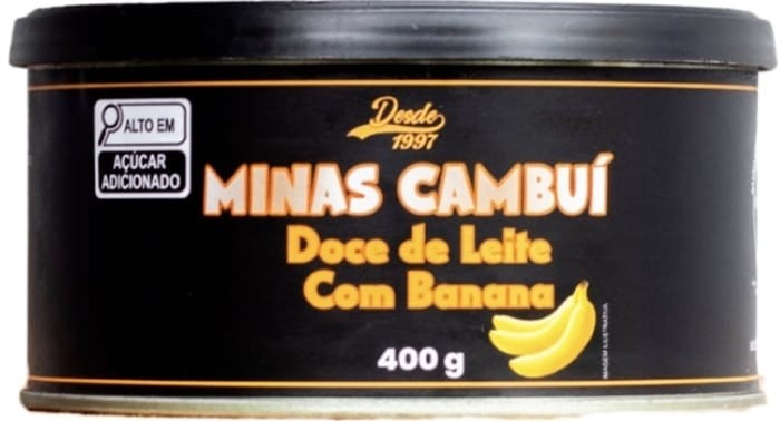 MINAS CAMBUI DOCE DE LEITE COM BANANA  LATA 400G